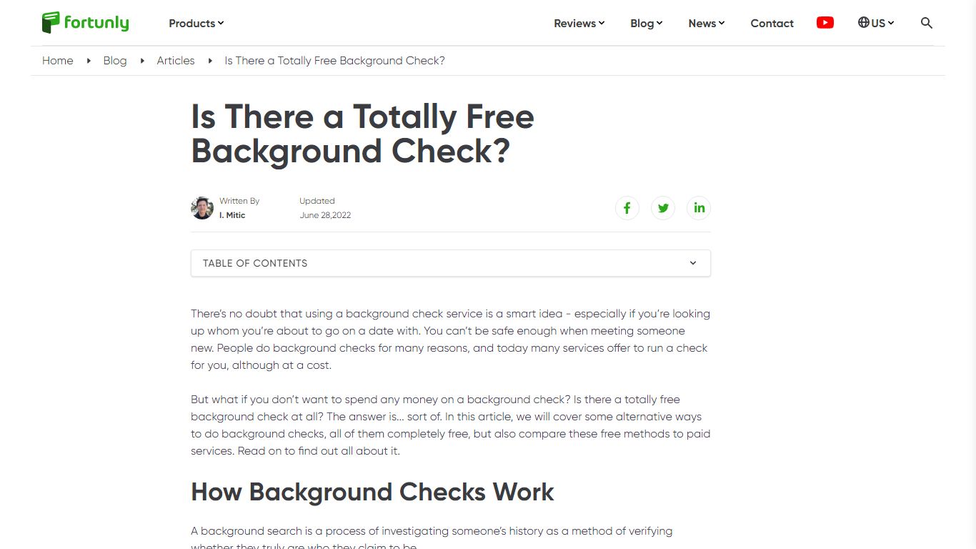 Is There a Totally Free Background Check? | Fortunly.com